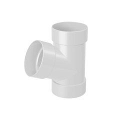 Тройник трубы водосточной D100 белый RainWay RAL 9003