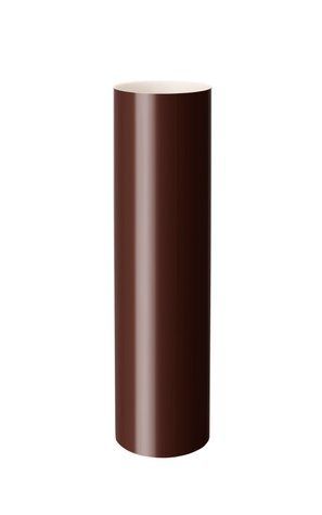 Труба водостічна 3м D75 коричнева RAL 8017 RainWay