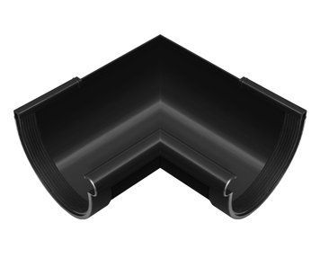 Угол желоба D130 Внутренний 90&deg; графитовый RainWay RAL 7024