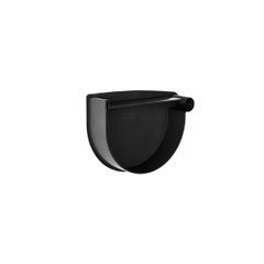 Заглушка воронки правая D130 графитовая RainWay RAL 7024