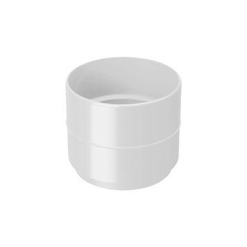 Муфта трубы D100 белая RainWay RAL 8017