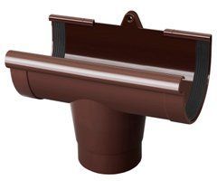 Лійка ринви 130/100 коричнева RainWay RAL 8017