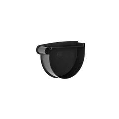 Заглушка воронки левая D130 графитовая RainWay RAL 7024